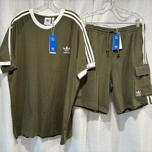 Adidas Mens Soccer Set, Olive Green, Size 2XL